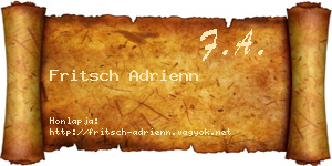 Fritsch Adrienn névjegykártya